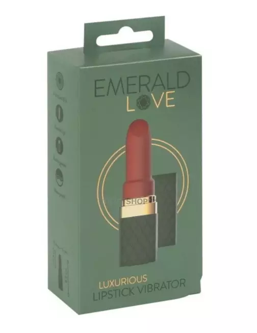 Мини-вибратор You2Toys Emerald Love Luxurious Lipstick, зеленый