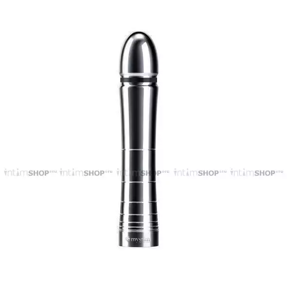 Миостимулятор Mystim Glossy Glen Dildo, серебристый