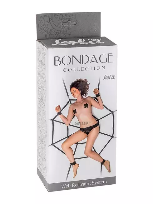 Набор для фиксации Lola Toys Bondage Collections Паутина Plus Size, черный