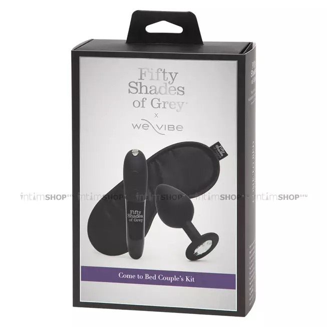 Набор из 3 предметов Fifty Shades of Grey х We-Vibe Come To Bed, чёрный