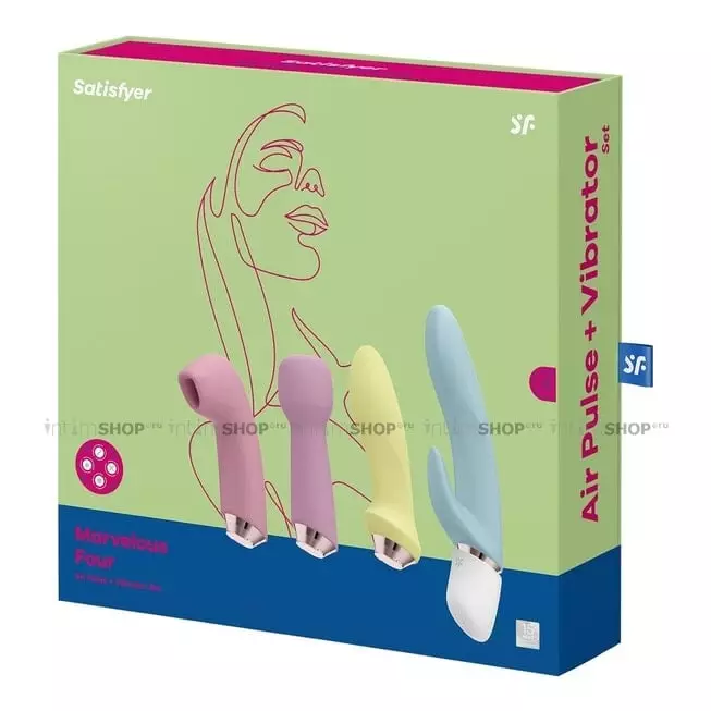 Набор Satisfyer Marvelous Four, разноцветный