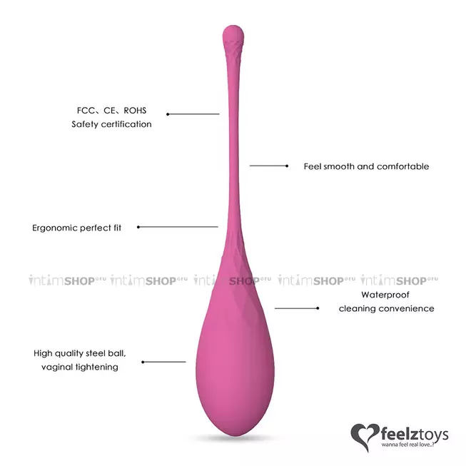 Набор вагинальных шариков FeelzToys FemmeFit Pelvic Muscle для тренировок, 6 шт