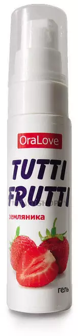 Оральная гель-смазка Tutti-Frutti OraLove Земляника, 30 мл