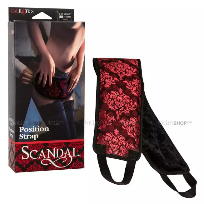 Поддержка для фиксации бедер CalExotics Scandal Position Strap, красно-черная