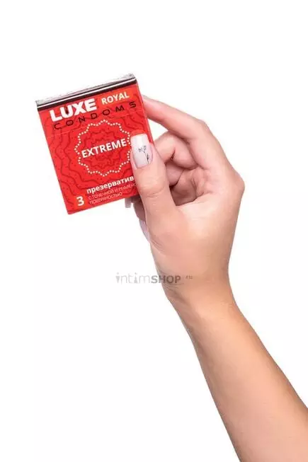 Презервативы Luxe Royal Extreme ребристые с точками, 3 шт