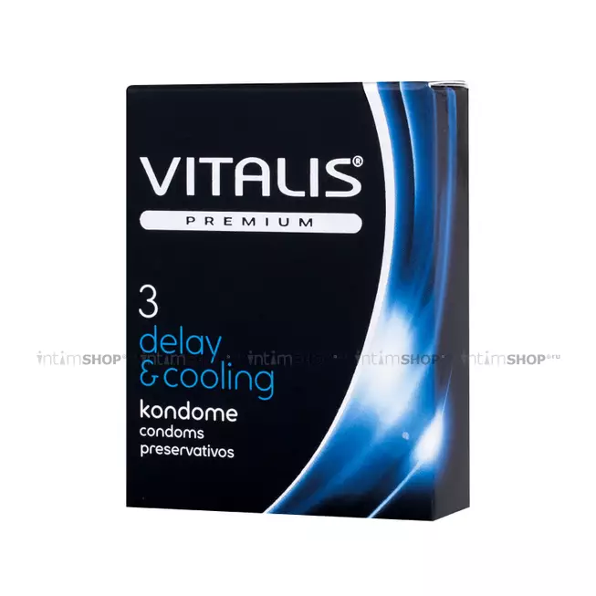 Презервативы с охлаждающим эффектом Vitalis Premium, 3 шт