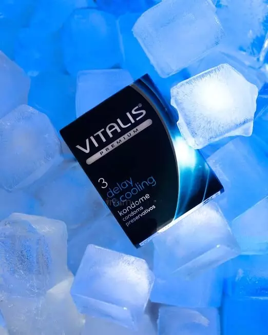 Презервативы с охлаждающим эффектом Vitalis Premium, 3 шт