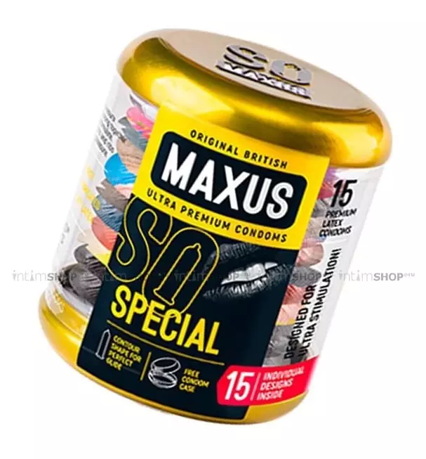 Презервативы точечно-ребристые Maxus Special, 15 шт