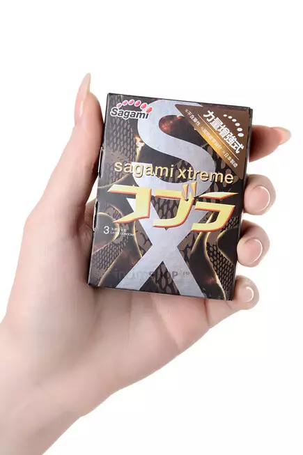 Презервативы зауженные Sagami Xtreme Cobra, 3 шт