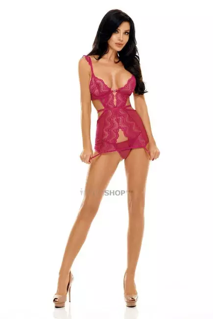 Сорочка Beauty Night Peyton chemise Purple, Фуксия, L/XL