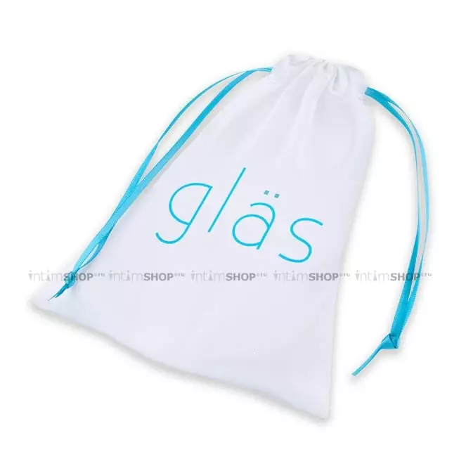 Стеклянный фалос Glas Full Tip Textured 17 см, синий