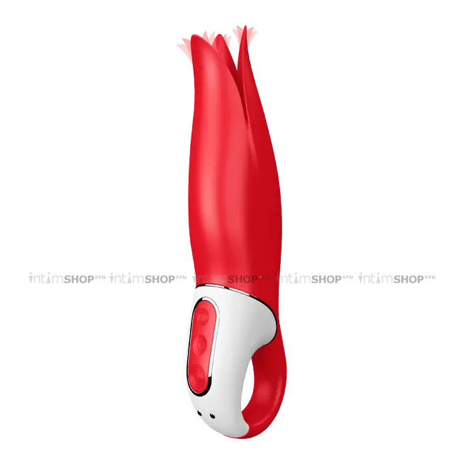 Стимулятор с вибрирующими лепестками Satisfyer Vibes Power Flower, красный