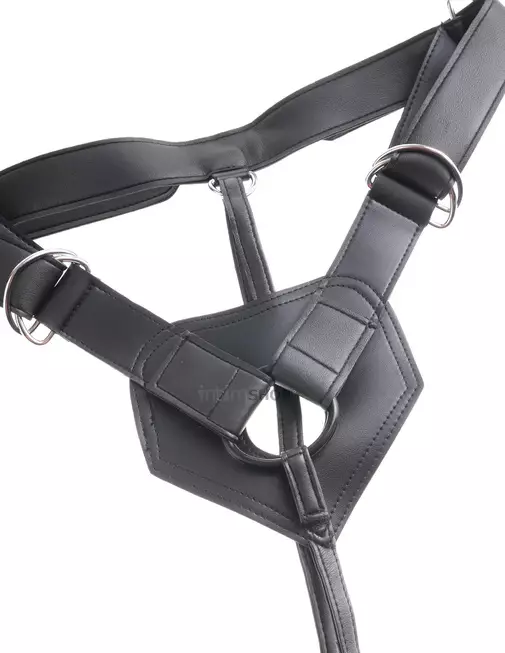 Страпон Pipedream King Cock Harness со съемной насадкой, 23,5 см, телесный