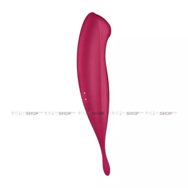 Точечный вибратор с вакуумной стимуляцией Satisfyer Twirling Pro+, красный