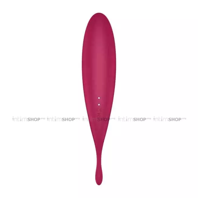 Точечный вибратор с вакуумной стимуляцией Satisfyer Twirling Pro+, красный