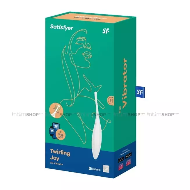 Точечный вибратор Satisfyer Twirling Joy, белый