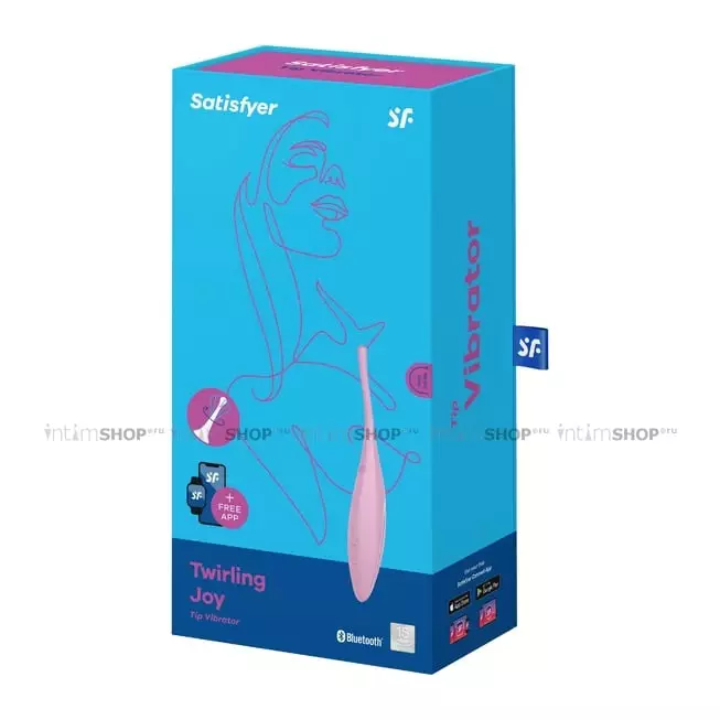 Точечный вибратор Satisfyer Twirling Joy, розовый