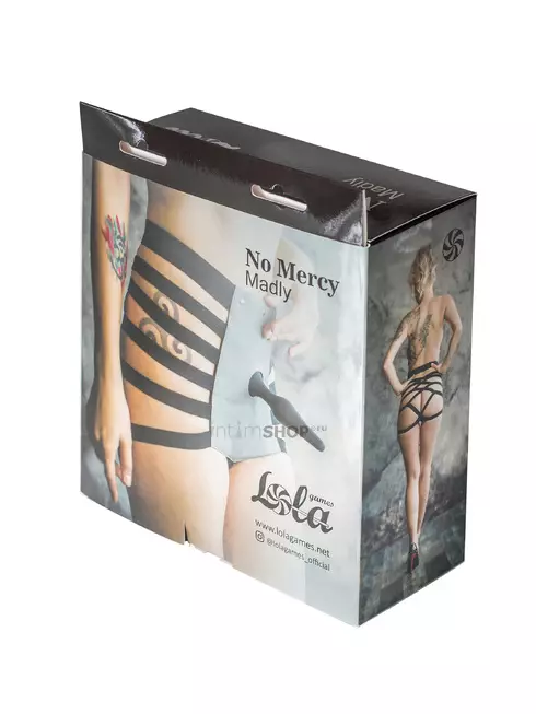 Трусики для страпона Lola Games No Mercy Madly M/L, серый