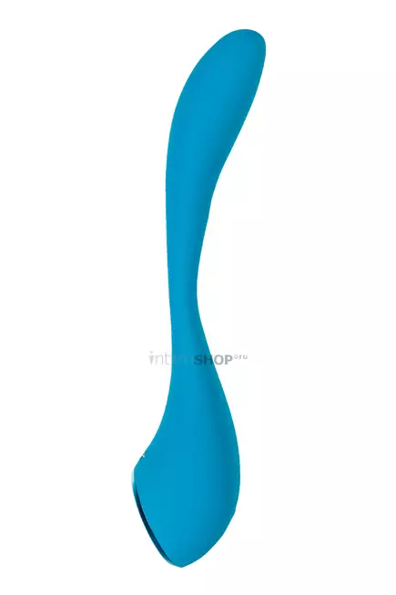 Вагинально-клиторальный вибратор с фиксацией формы Satisfyer G-Spot Flex 5+, голубой