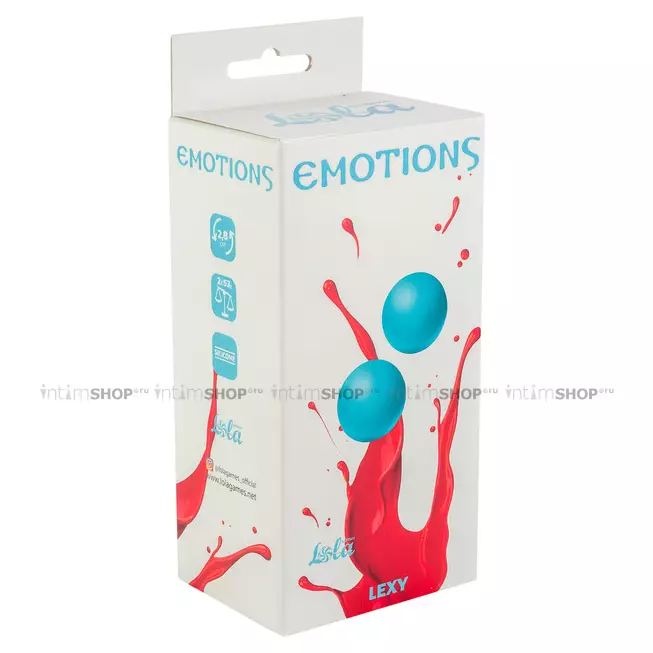 Вагинальные шарики без сцепки Lola Toys Emotions Lexy Medium, голубые