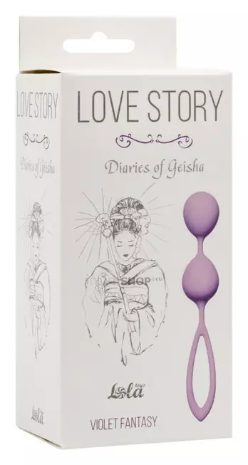 Вагинальные шарики Lola Games Love Story Diaries of a Geisha, фиолетовый