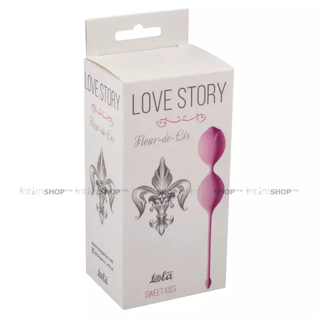 Вагинальные шарики Lola Games Love Story Fleur-de-lis Sweet Kiss, розовый