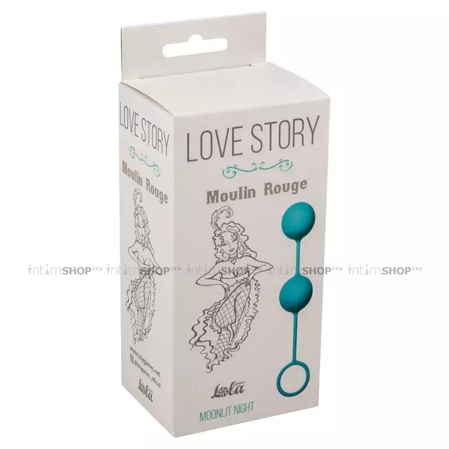 Вагинальные шарики Lola Games Love Story Moulin Rouge, голубой