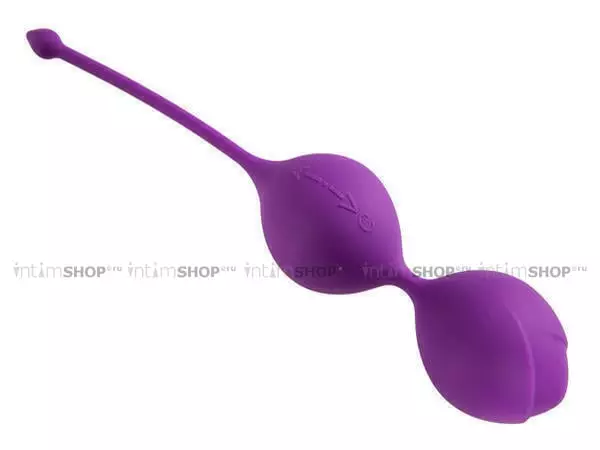 Вагинальные шарики на сцепке Adrien Lastic U-tone, фиолетовые