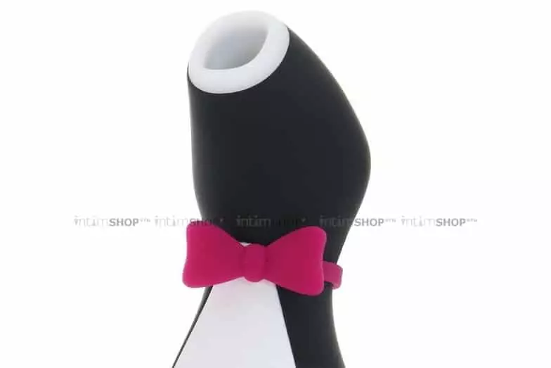 Вакуумный стимулятор клитора Satisfyer Penguin, чёрно-белый
