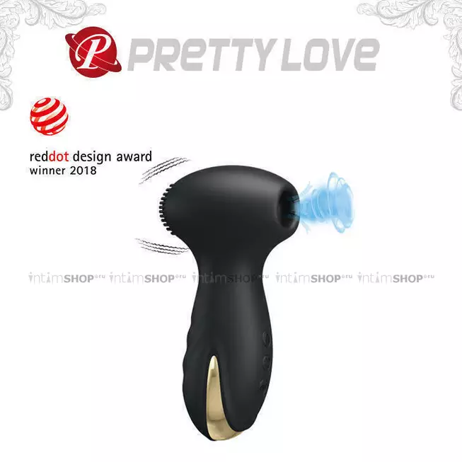 Вакуумный вибростимулятор клитора и эрогенных зон Baile PrettyLove Hammer Royal Pleasure