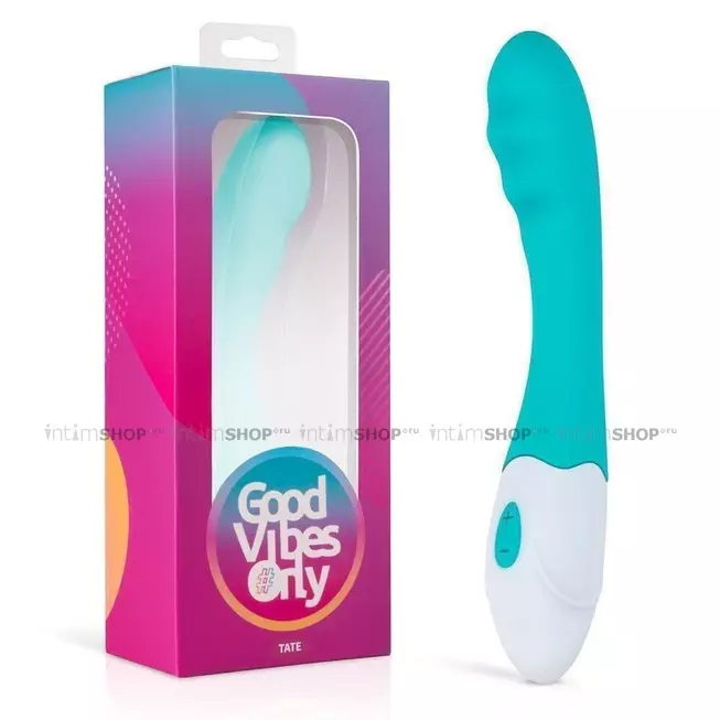 Вибратор для точки G EDC Good Vibes Only Tate, бирюзовый