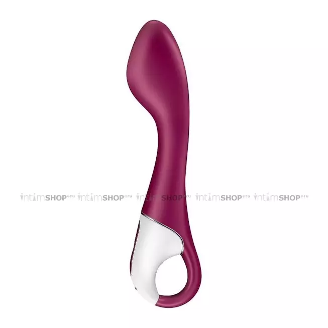 Вибратор для точки G с нагревом Satisfyer Hot Spot, бордовый