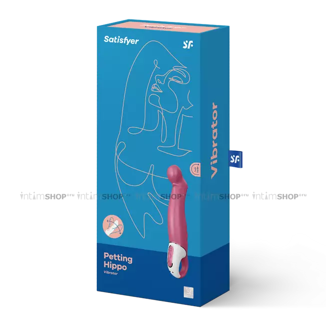 Вибратор для точки G Satisfyer Petting Hippo, розовый