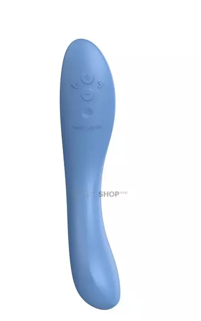 Вибратор для точки G We-Vibe Rave 2 с фиксацией формы, голубой