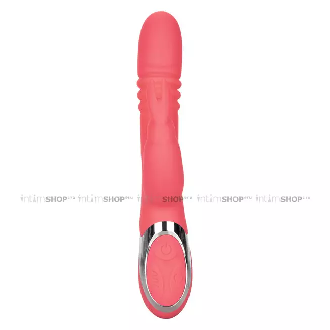 Вибратор-кролик фрикционный с ротацией CalExotics Enchanted Exciter, розовый