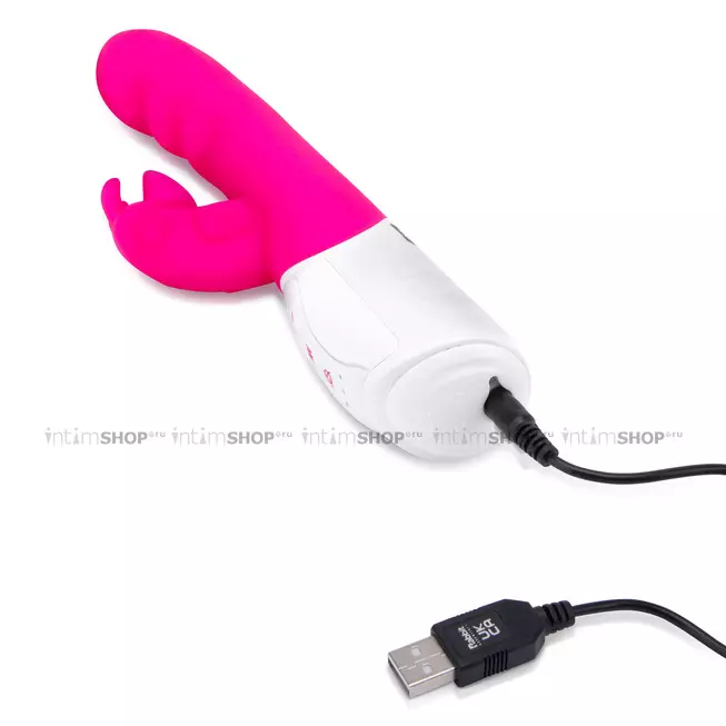 Вибратор-кролик с функцией всасывания Rabbit Essentials Suction, розовый