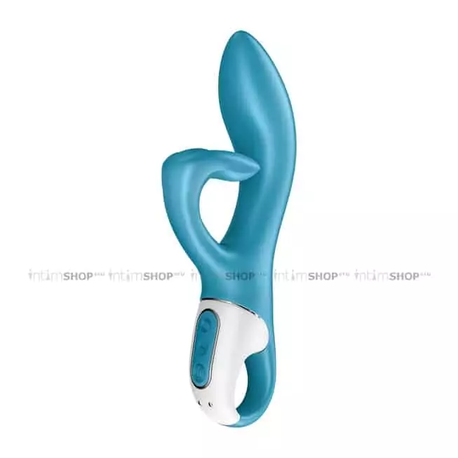 Вибратор-кролик Satisfyer Embrace Me с тремя клиторальными отростками, бирюзовый