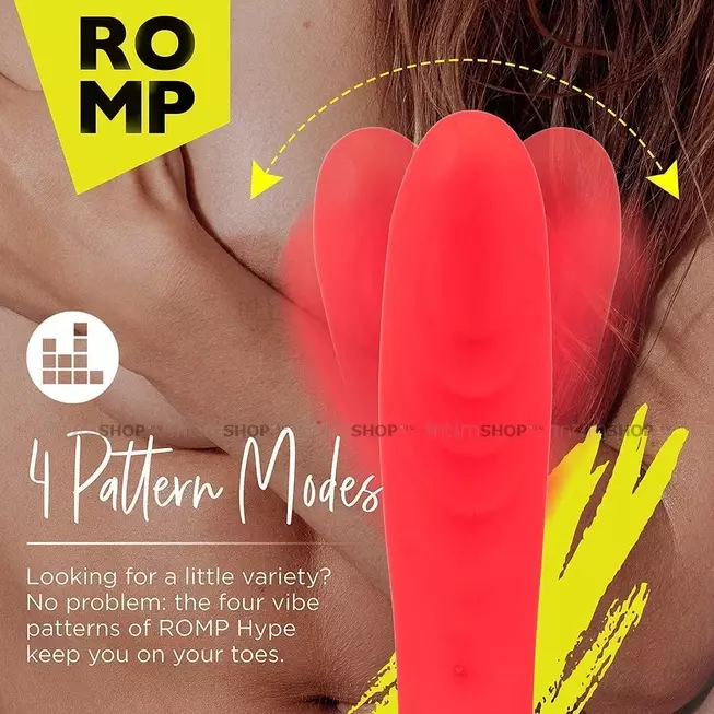 Вибратор Romp Hype G-Spot для стимуляции точки G, красный