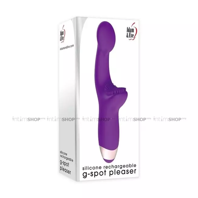 Вибратор с клиторальной щеточкой Evolved G-Spot Pleaser, фиолетовый