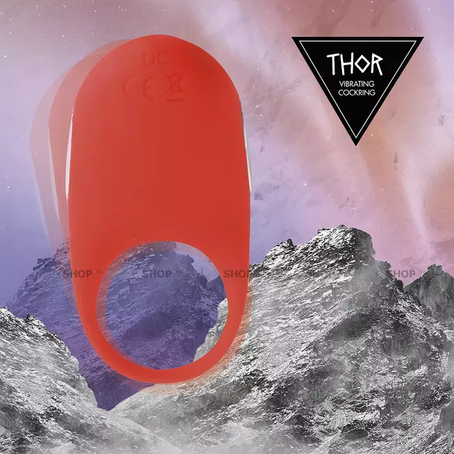 Виброкольцо FeelzToys Thor, красное