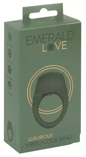 Виброкольцо You2Toys Emerald Love Luxurious, зеленое