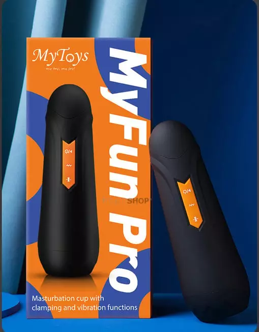 Вибромастурбатор с функцией сжатия MyToys MyFun Pro, черный