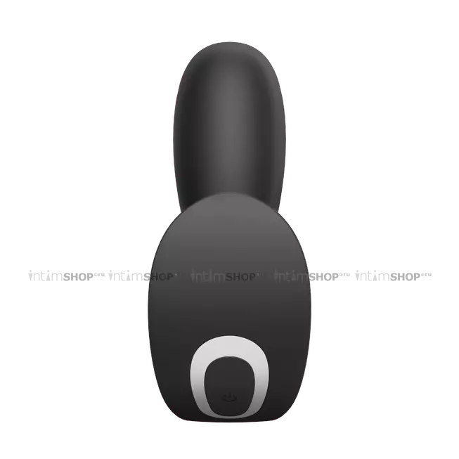 Вибровкладка в трусики с вагинальным и анальным отростком Satisfyer Top Secret+, черная