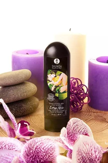 Возбуждающий гель для мужчин и женщин Shunga Lotus Noir, 60 мл