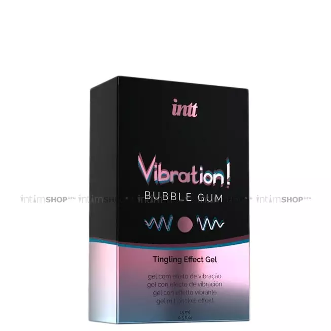 Жидкий вибратор Intt Vibration Bubble Gum, 15 мл